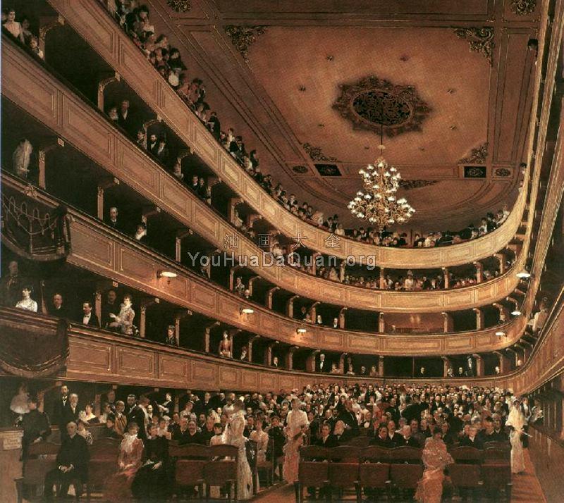 Auditorium in the Old Burgtheater, Vienna - 古斯塔夫·克林姆特